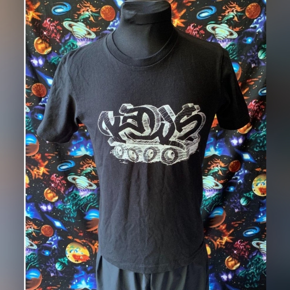 KAWS x UNIQLO WORDMARK Short-Sleeve Graphic T-Shirt XSmall Black